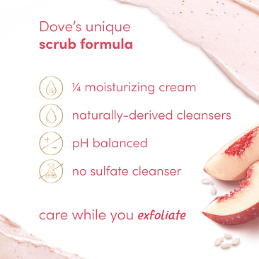 Dove exfoliante corporal White Peaches & Crushed Rice  3