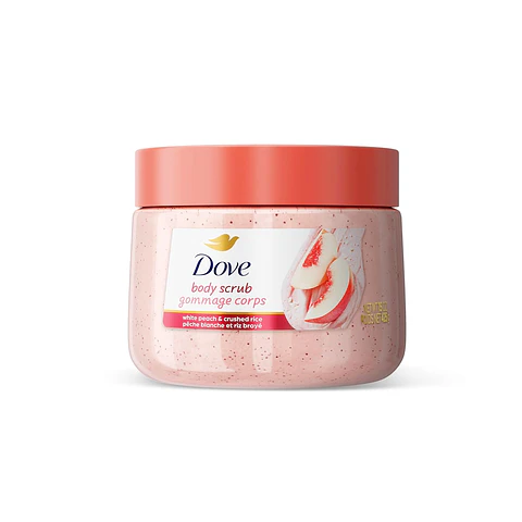 Dove exfoliante corporal White Peaches & Crushed Rice 