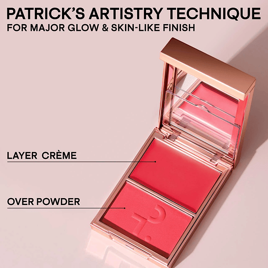 Major Headlines Double-Take Crème & Powder Blush Duo- She's Vibrant  4
