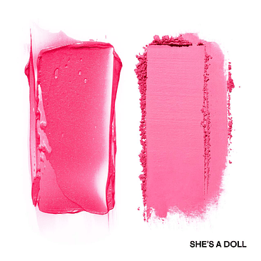 Major Headlines Double-Take Crème & Powder Blush Duo- She's a Doll  2
