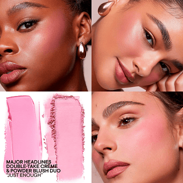 Major Headlines Double-Take Crème & Powder Blush Duo- Just Enough 3