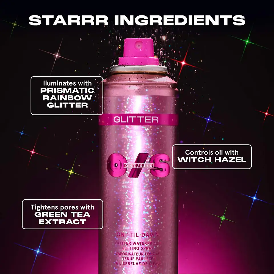 On 'Til Dawn Glitter Waterproof Setting Spray 4