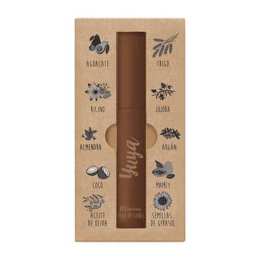 Máscara de pestañas 10 aceites naturales (Color café)  3