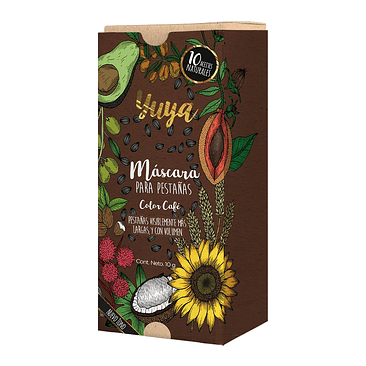 Máscara de pestañas 10 aceites naturales (Color café)  4