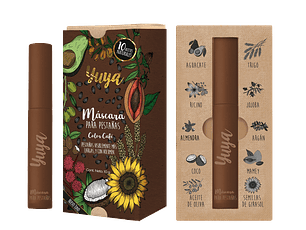 Máscara de pestañas 10 aceites naturales (Color café) 