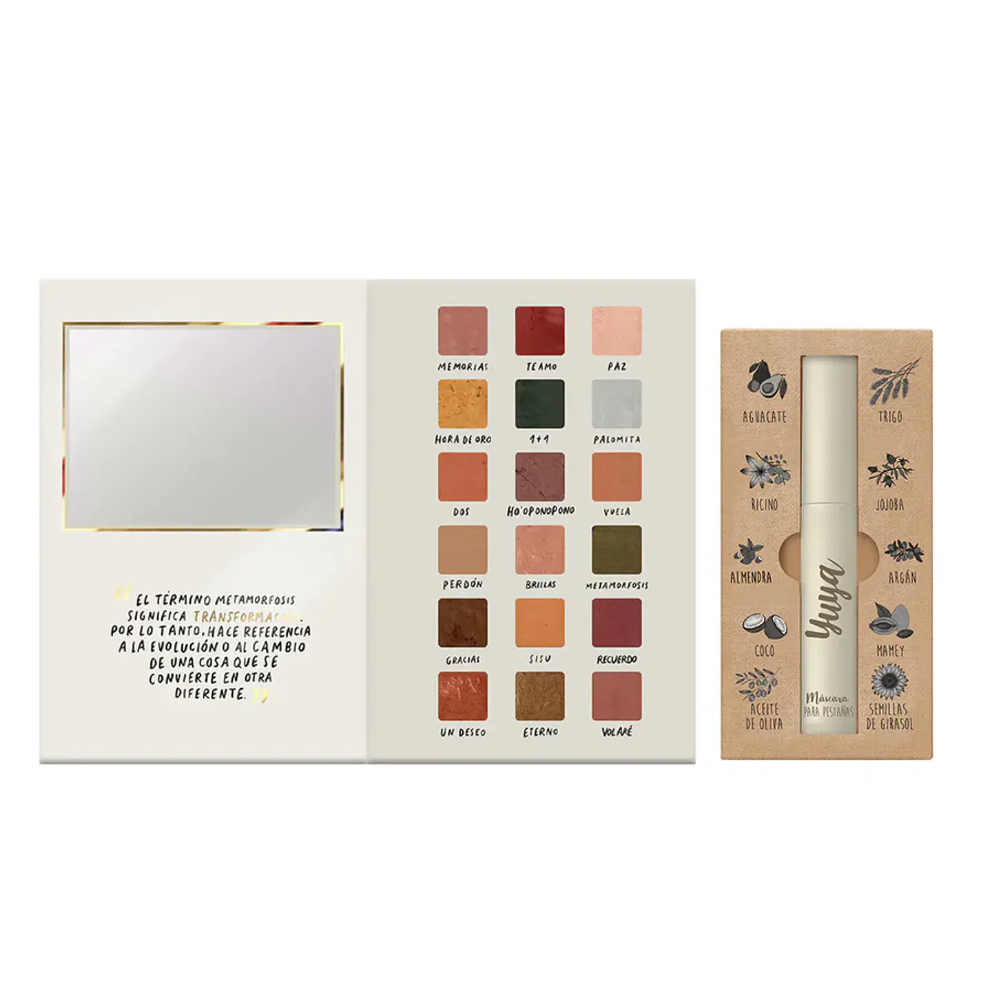Yuya - Máscara 10 aceites + Sombras Metamorfósis (18 colores)  2