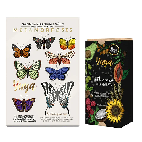 Yuya - Máscara 10 aceites + Sombras Metamorfósis (18 colores) 
