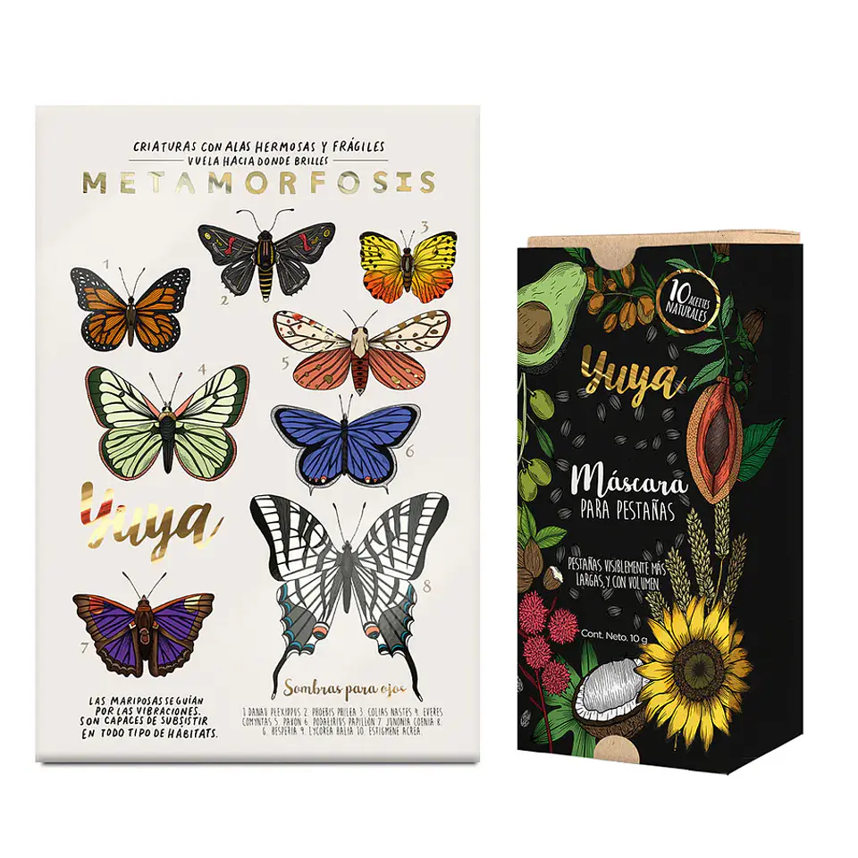 Yuya - Máscara 10 aceites + Sombras Metamorfósis (18 colores)  1
