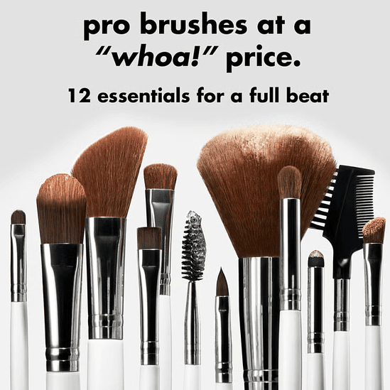 E.L.F Set profesional de 12 brochas de maquillaje 2