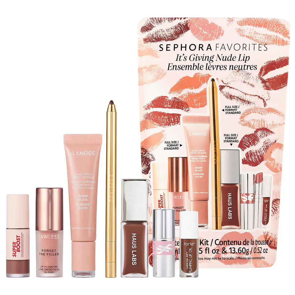 It's Giving Nude Lip Makeup Value Set 1
