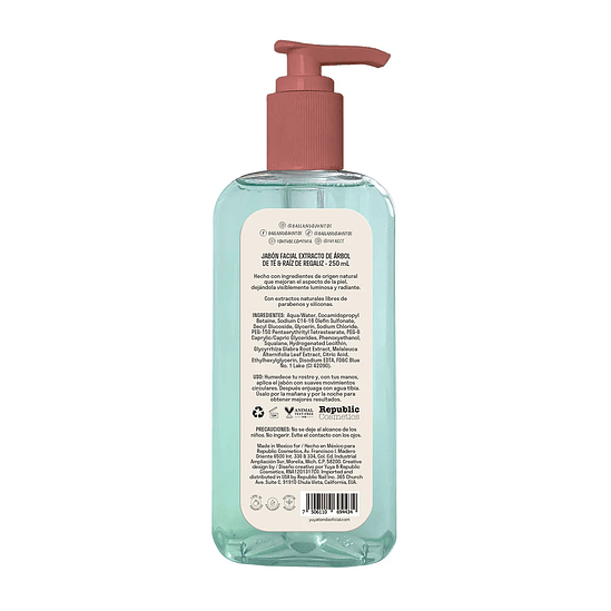 Jabón de Extracto de Árbol de Té y Raíz de Regaliz- yuya 4