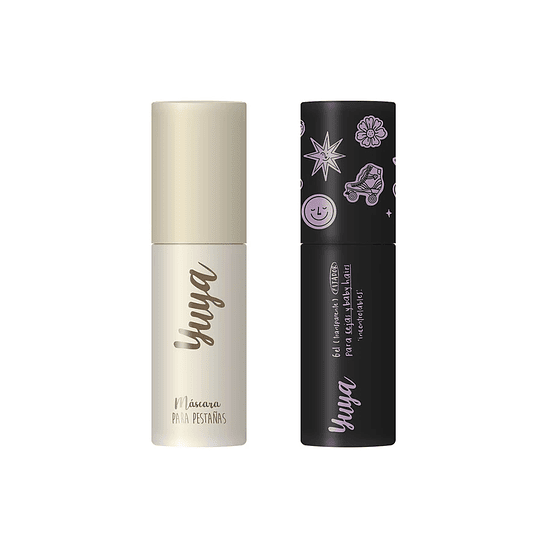 Set edición especial versión mini: Máscara para pestañas 10 aceites naturales negra + gel para cejas 2