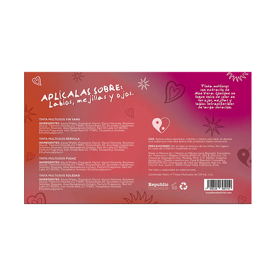 Set edición especial versión mini: 4 tintas multiusos 5