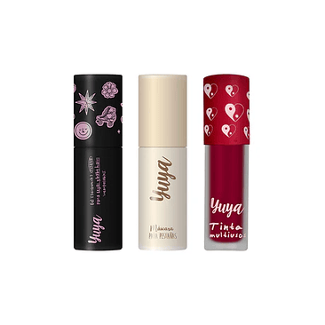 Set edición especial versión mini: Máscara para pestañas 10 aceites naturales negra + gel para cejas + Tinta Ying Yang 2