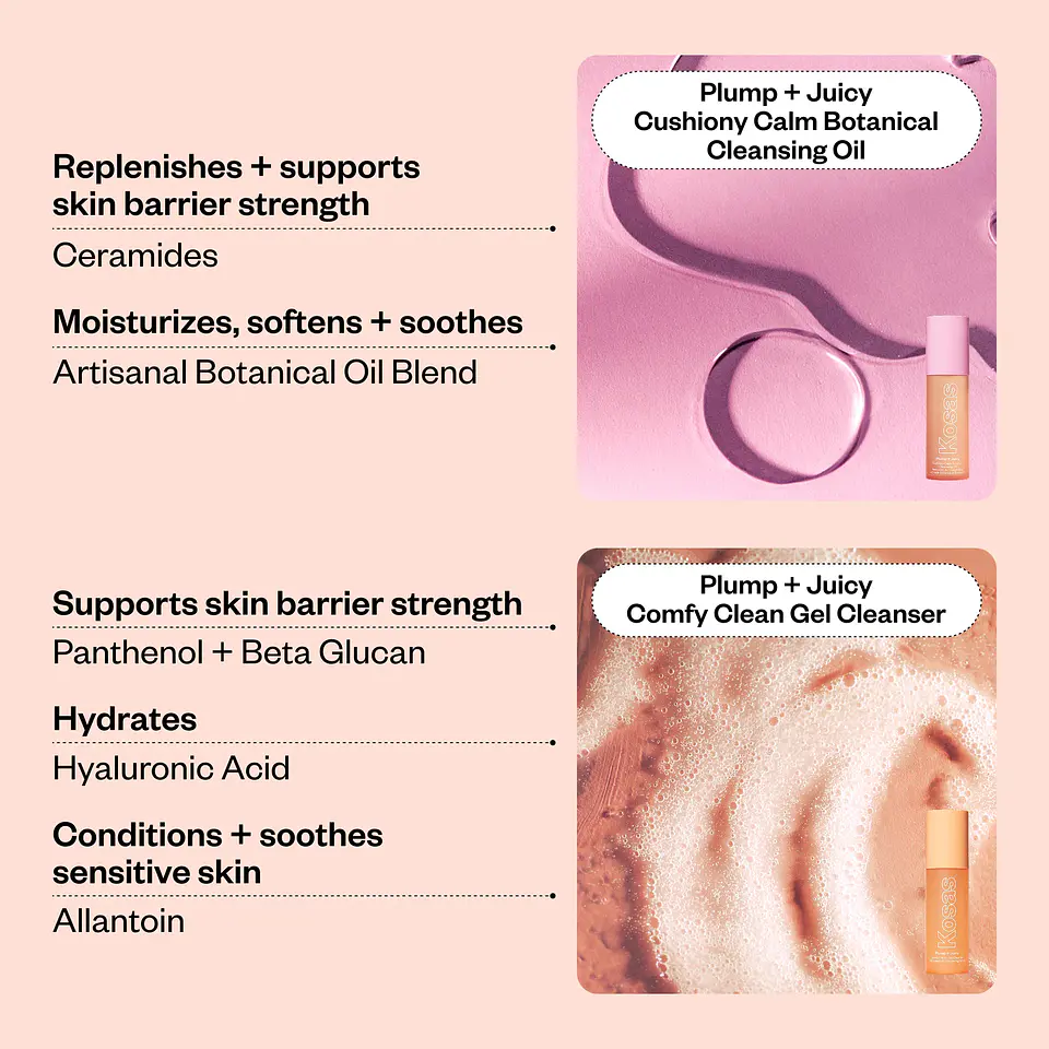 Mini Plump + Juicy Double Cleansing System KOSAS 4