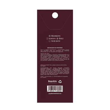 Enchinador de pestañas borgoña - YUYA 5