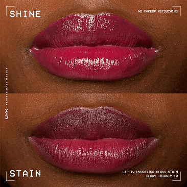 NYX Professional Makeup Lip IV Hydrating Gloss Stain, Berry Thirsty 4