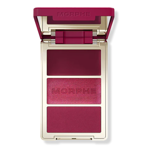 Morphe - Cheek Thrills Multi-Finish Face Trio - WINE & DINE