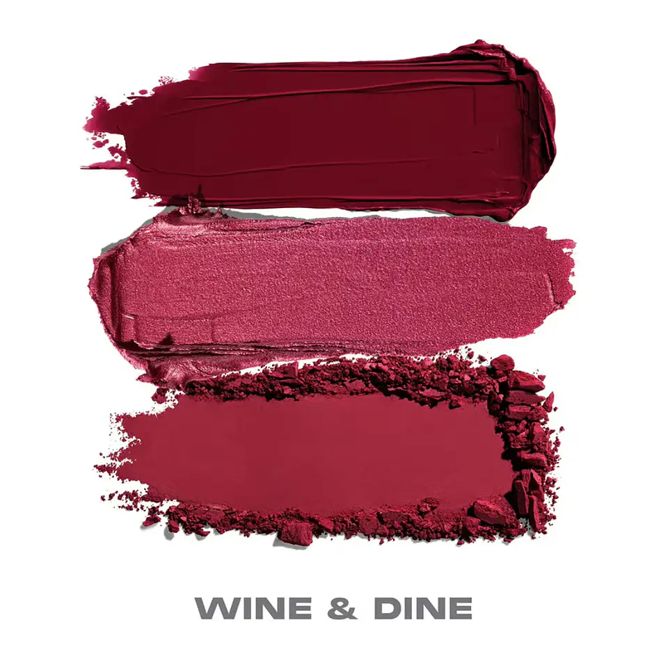 Morphe - Cheek Thrills Multi-Finish Face Trio - WINE & DINE 2