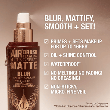 MINI Airbrush Flawless Matte Blurring & Waterproof Setting Spray 5