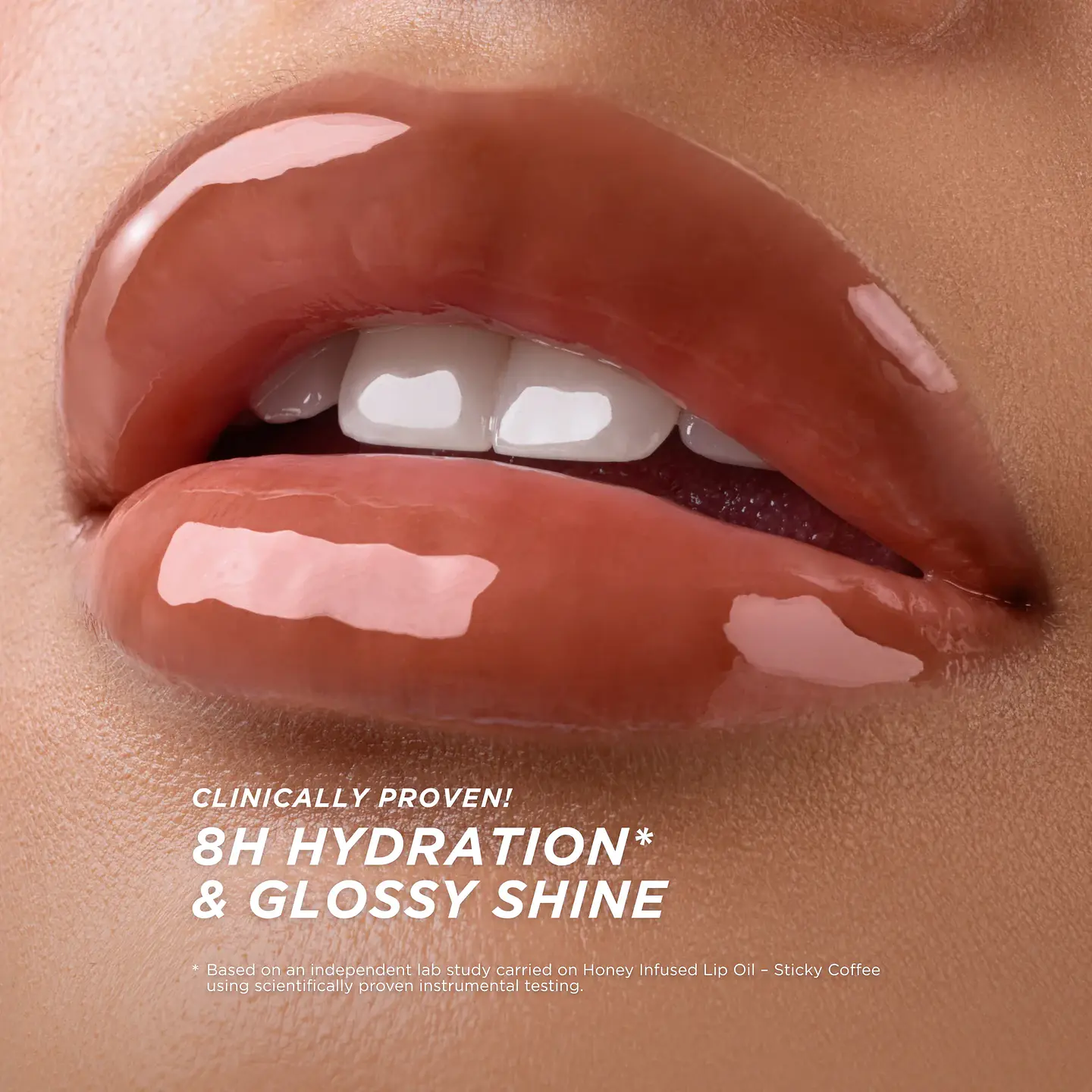 Honey Infused Lip Oil - Sticky Toffee 2