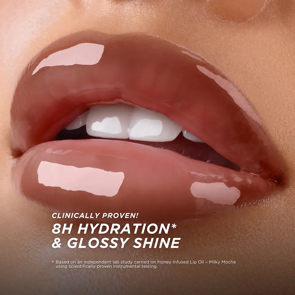 Honey Infused Lip Oil - Milky Mocha 2