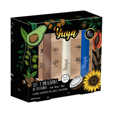 Set 3 máscaras para pestañas 10 aceites naturales  1