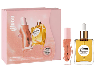 Glossy & Glazed Hair & Lip Oil Gift Set 