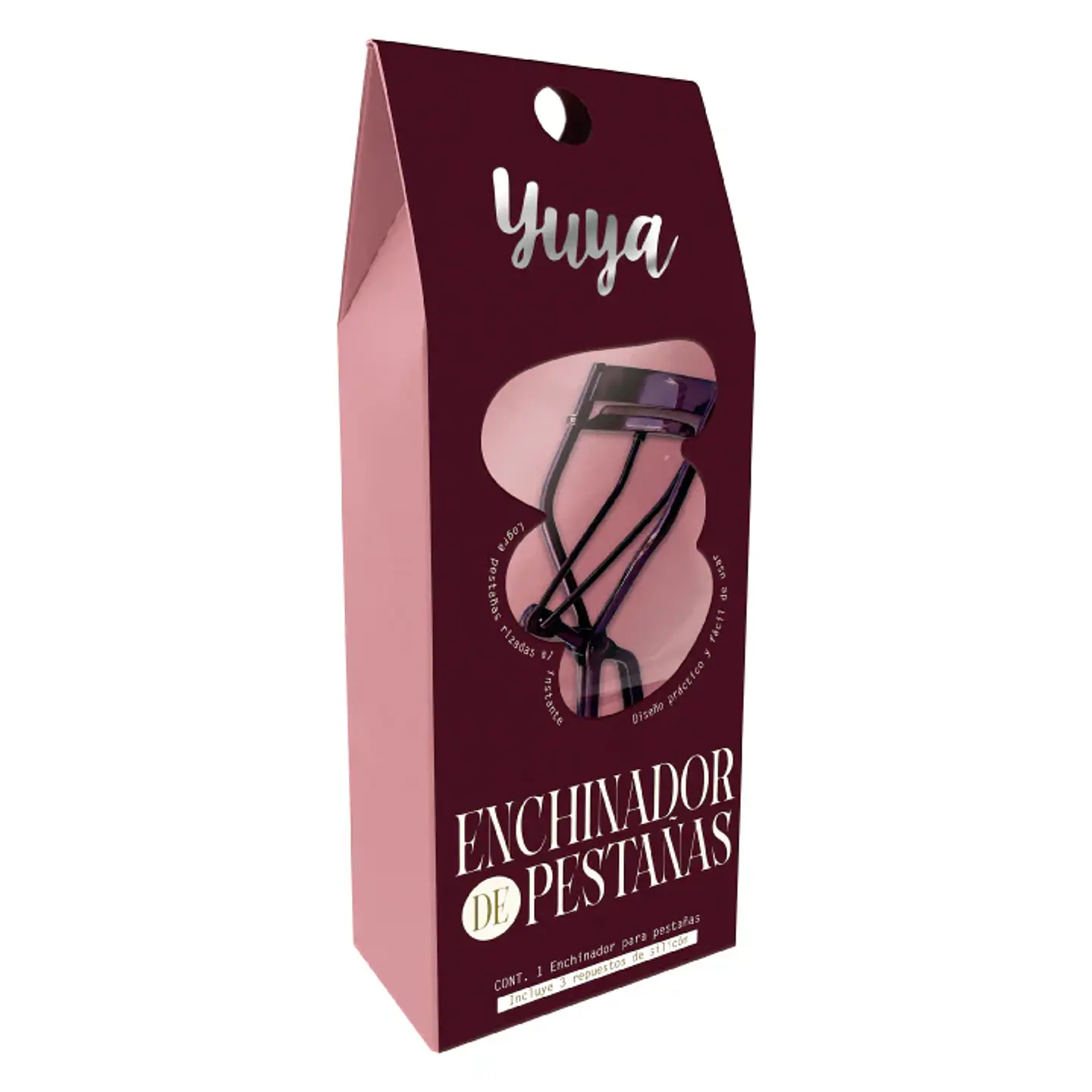 Enchinador de pestañas borgoña - YUYA 3