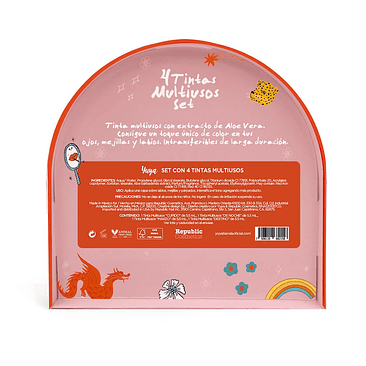 Yuya - Set de 4 tintas  4