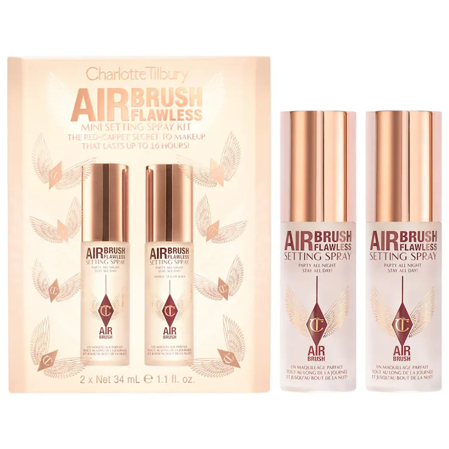 Charlotte Tilbury Mini Airbrush Flawless Setting Spray Duo Gift Set  1