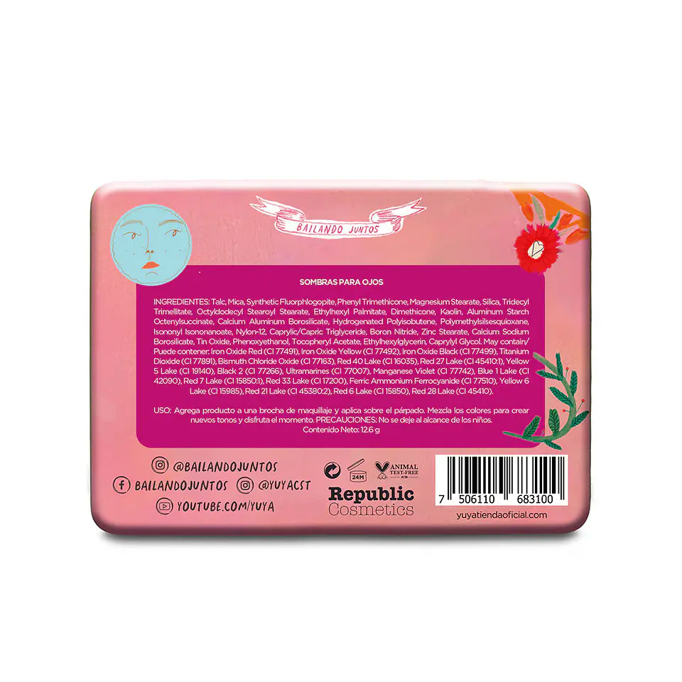 Yuya - Set de 12 tonos de sombras para ojos Destino, 24g 5
