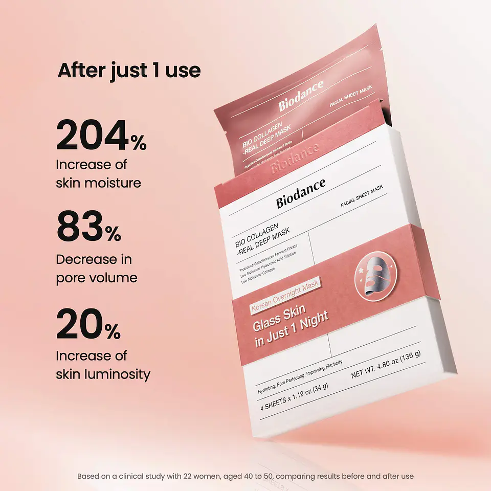 Bio Collagen Real Deep Mask for Pore Minimizing & Firming Care * 4 masks 7