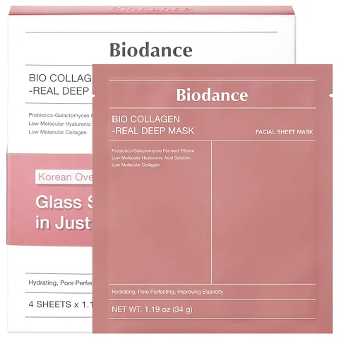 Bio Collagen Real Deep Mask for Pore Minimizing & Firming Care * 4 masks