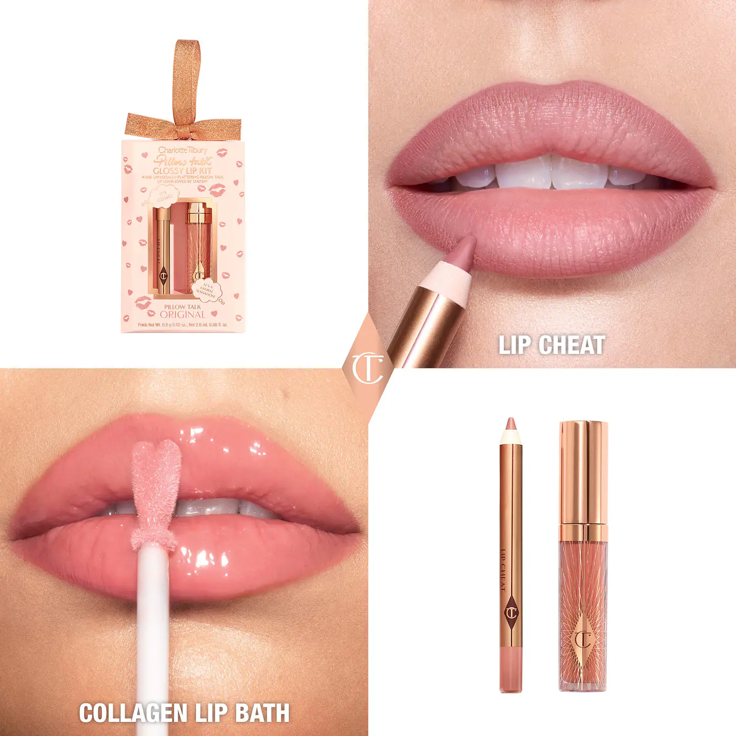 Mini Pillow Talk Glossy Lip Duos- Original 2