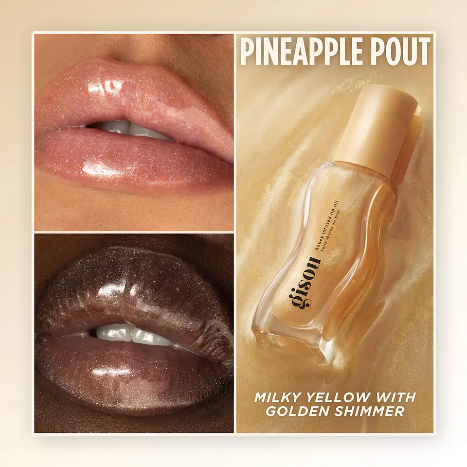 Honey Infused Hydrating Lip Oil-  Pineapple Pout 2