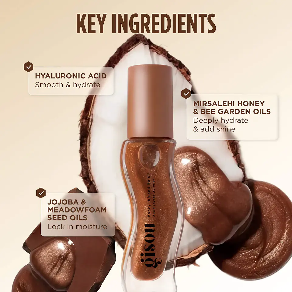 Honey Infused Hydrating Lip Oil- Coco Cacao 3