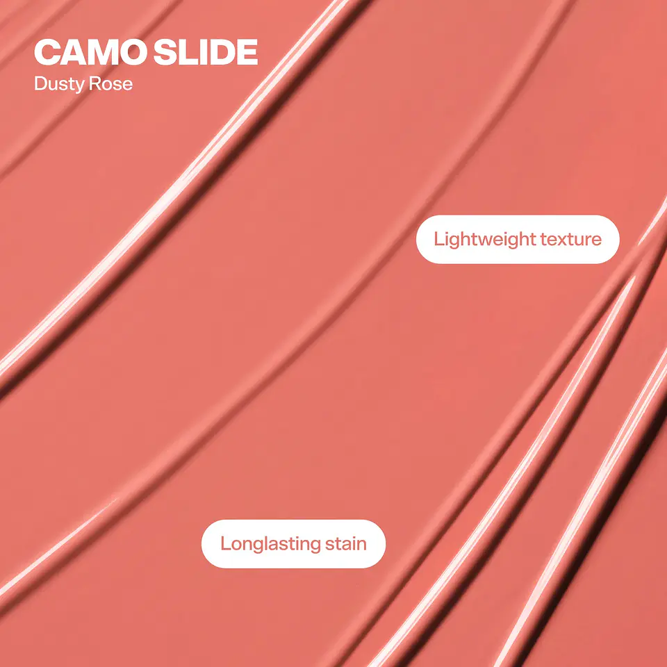 Camo Slide Hydrating Blush Serum -  Dusty Rose  2