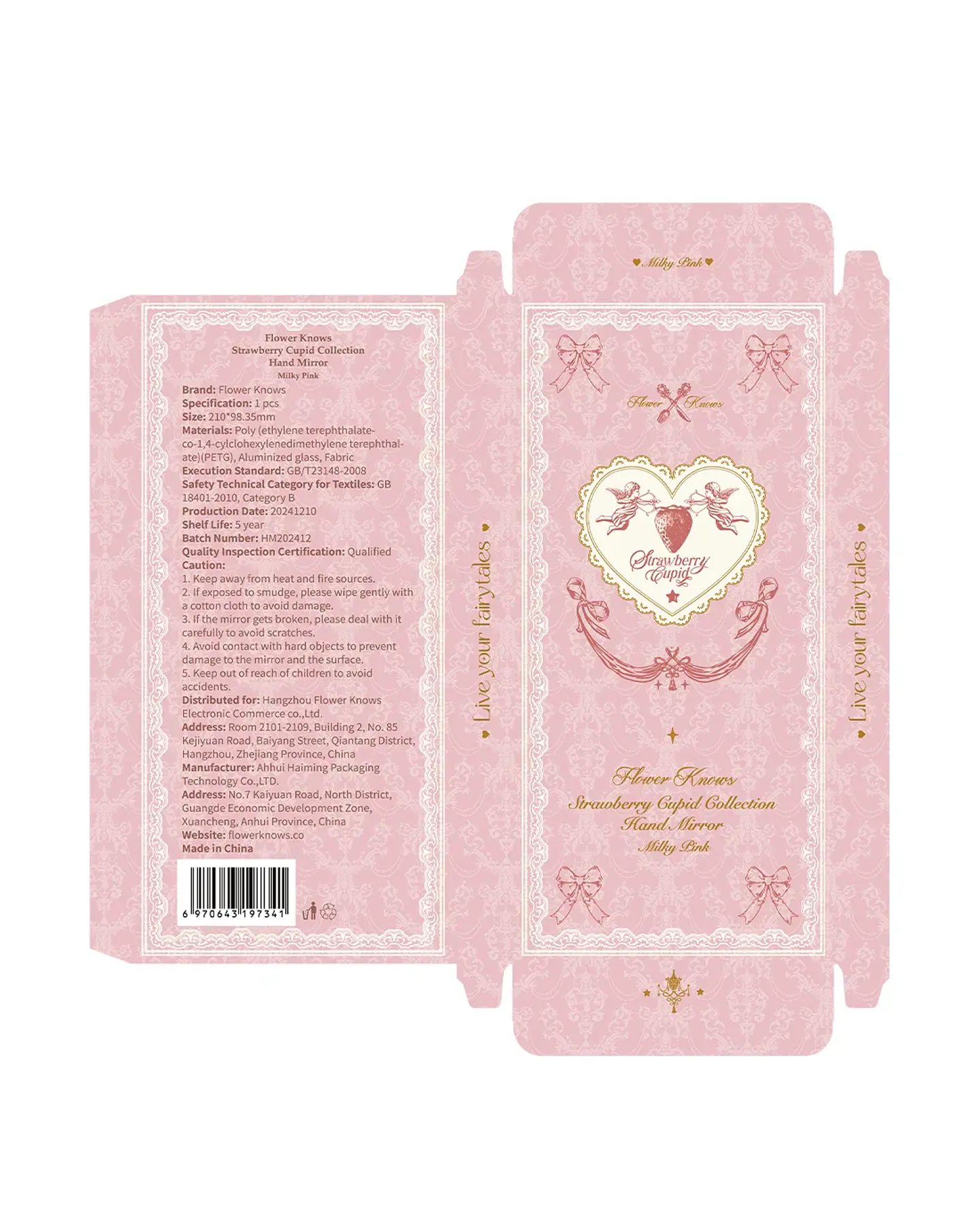 Strawberry Cupid Hand Mirror 3