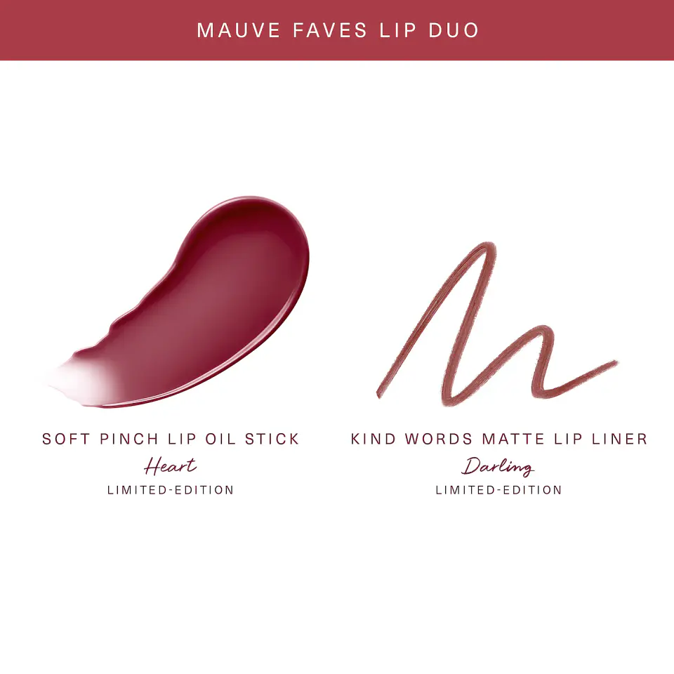 Mauve Faves Lip Duo Makeup Gift Set 6