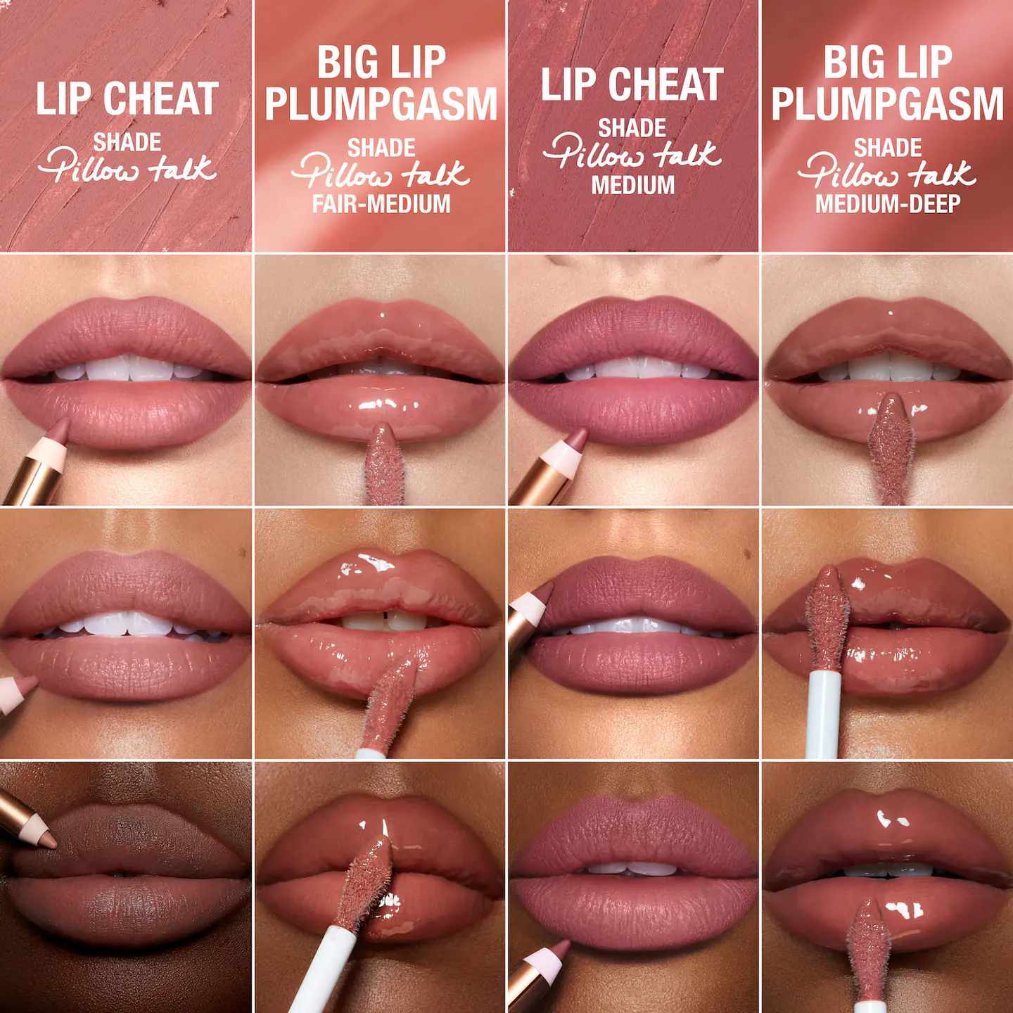 Mini Pillow Talk Plumpgasm Lip Liner and Lip Gloss Set - Pillow Talk 4