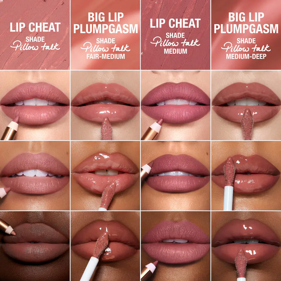 Mini Pillow Talk Plumpgasm Lip Liner and Lip Gloss Set - Pillow Talk 4