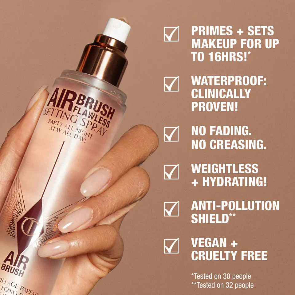 Mini Airbrush Flawless Hydrating & Waterproof Setting Spray Duo Gift Set 3