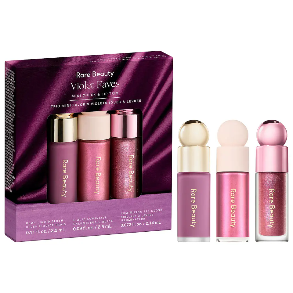 Set de regalo de maquillaje Mini Cheek and Lip Trio de Violet Faves 1