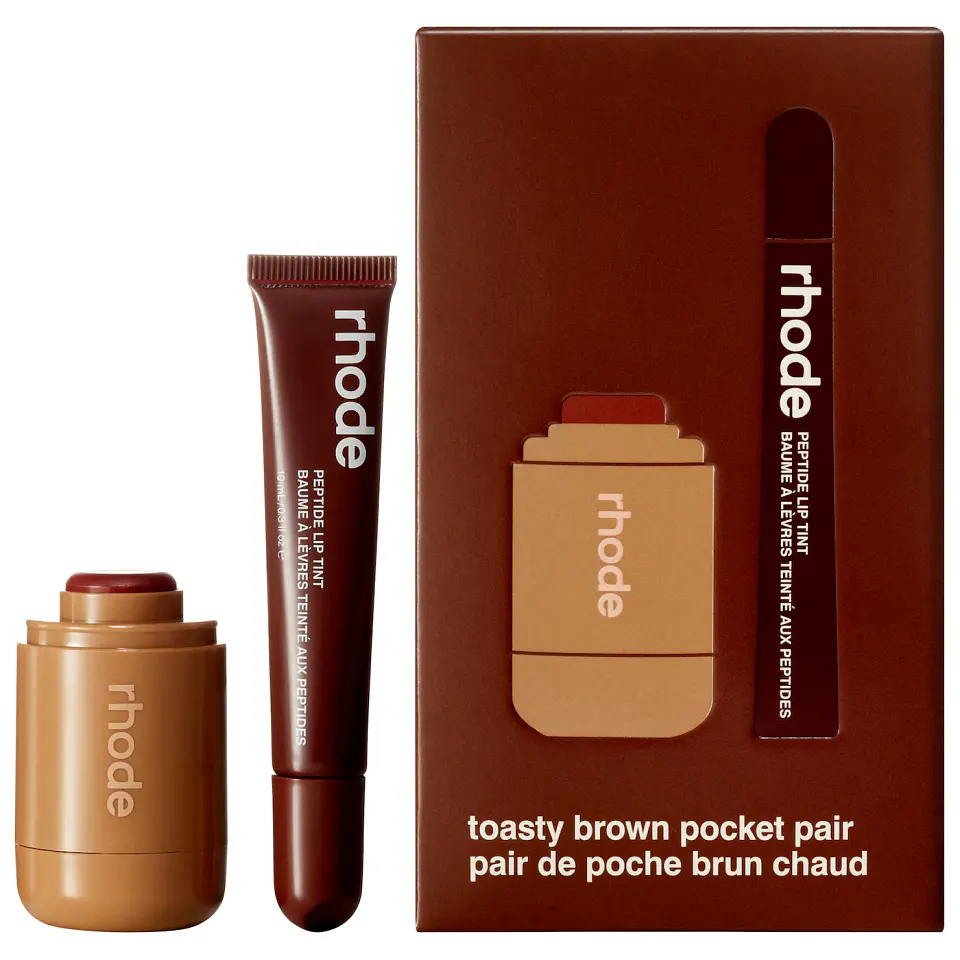 Pocket Pair Limited Edition Lip + Cheek Set - toasted teddy + espresso 1