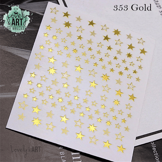 STIKERS ESTRELLA GOLD