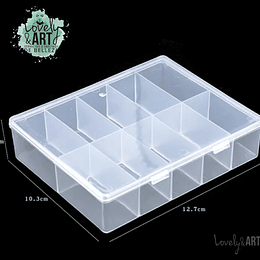 Caja Plastica vacía (10 compartimientos)