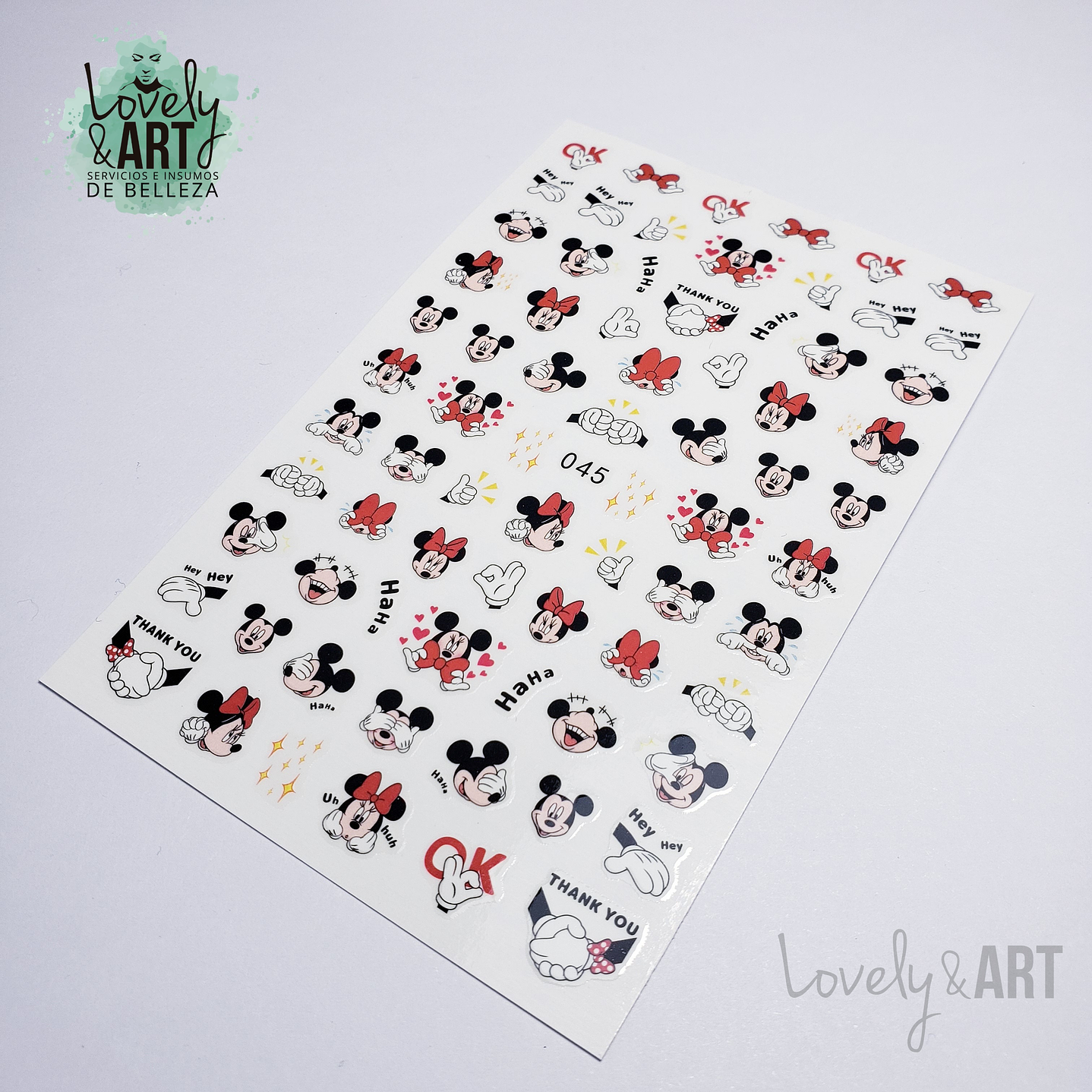 Stickers Minnie y Mickey #045