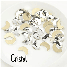 Lunas 5x8mm Cristal (10 piezas)