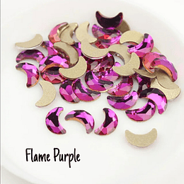 Lunas 5x8mm Flame Purple (10 piezas)